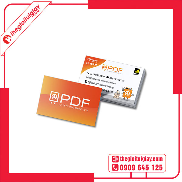 Mẫu card visit gas PDF