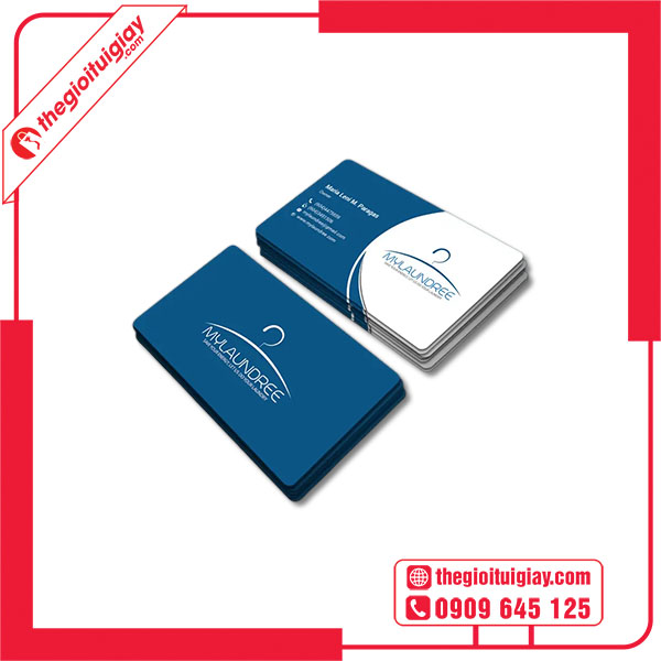 Mẫu card visit giặt là sáng tạo