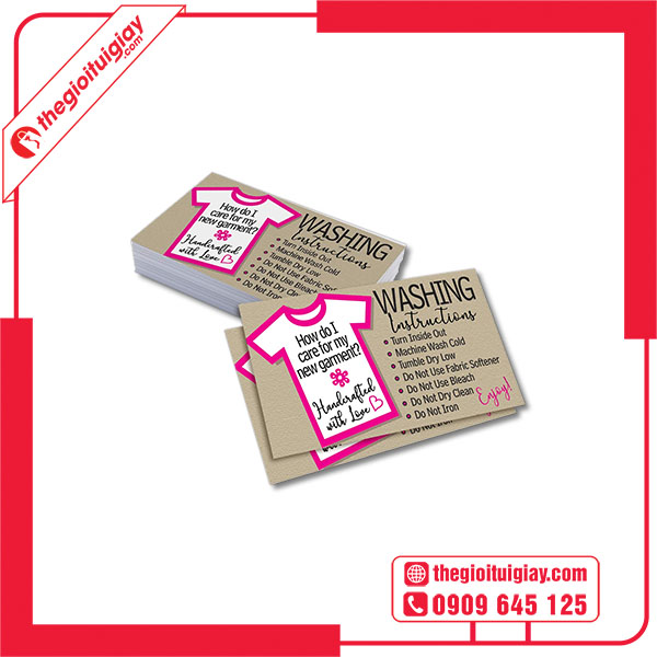 Mẫu card visit giặt là giá rẻ