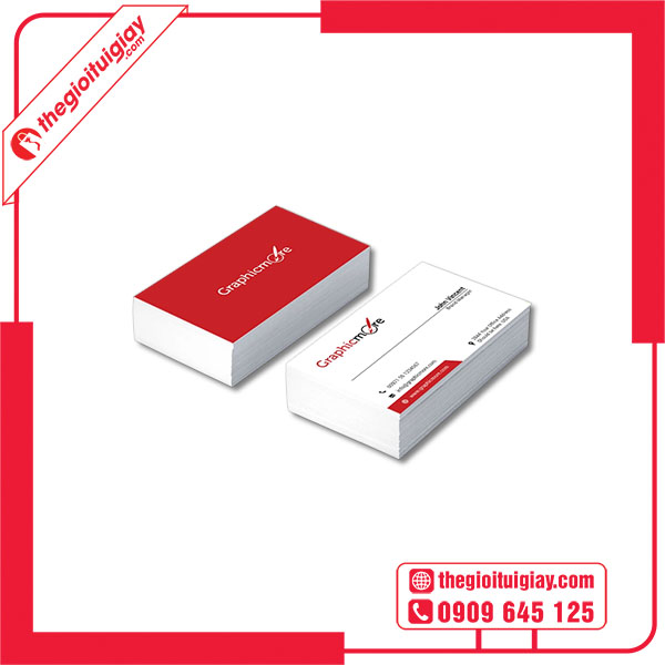 Mẫu card visit màu đỏ sáng tạo