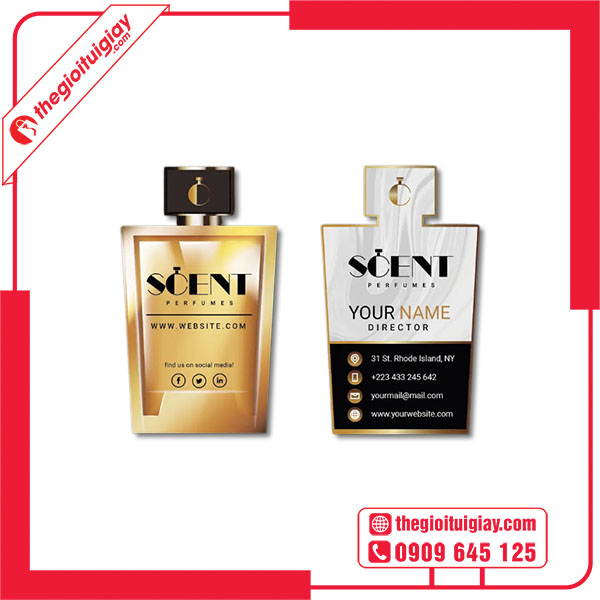 Mẫu card visit nước hoa thiết kế độc đáo