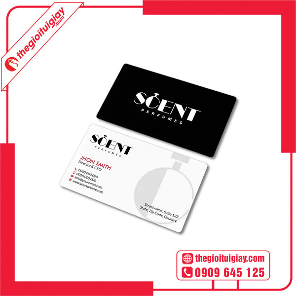 Mẫu card visit nước hoa ấn tượng
