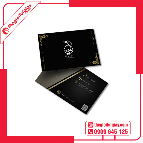 Mẫu card visit nước hoa sang trọng