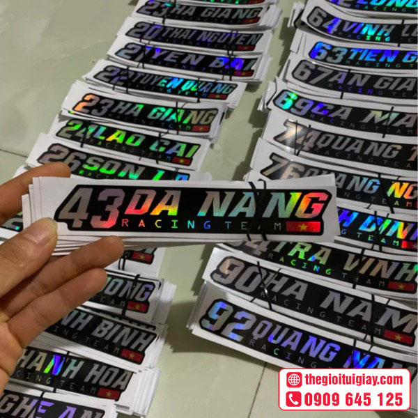 Mẫu tem nhãn kim loại 43 DA NANG