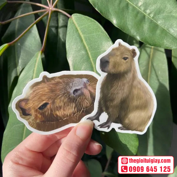 Mẫu sticker capybara bộ trưởng bộ ngoại giao