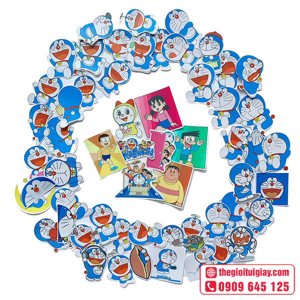 Mẫu sticker Doraemon và những người bạn