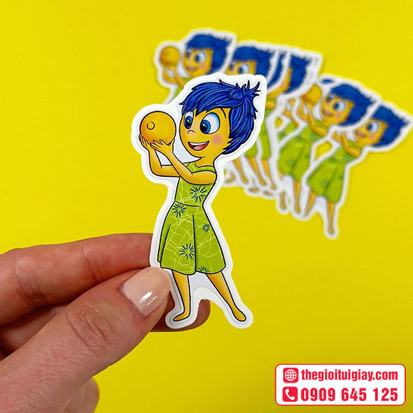 Mẫu sticker Inside Out 2 nhân vật Joy (Vui Vẻ)