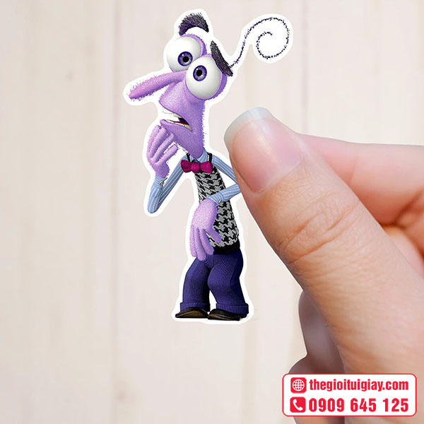 Mẫu sticker Inside Out 2 nhân vật Fear (Sợ Hãi)