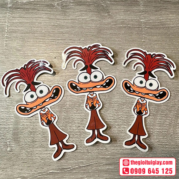 Mẫu sticker Inside Out 2 nhân vật Anxiety (Lo Âu)