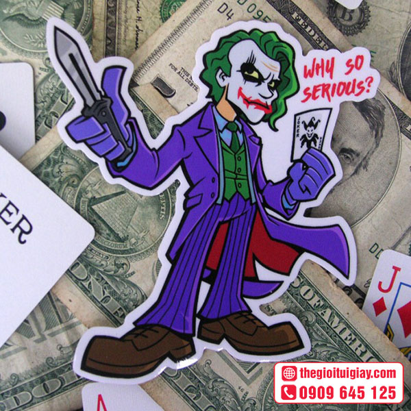 Mẫu sticker Joker - Why So Serious?