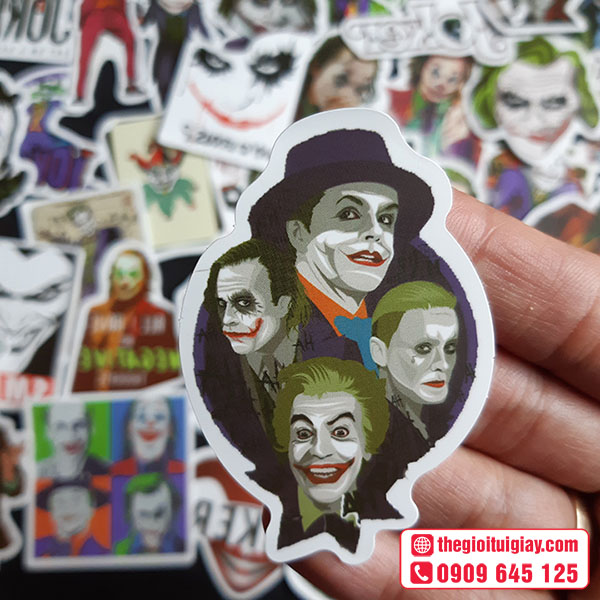 Mẫu sticker Joker decal giấy