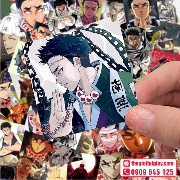 Mẫu sticker Kimetsu no Yaiba nhân vật Himejima Gyomei (Nham Trụ)