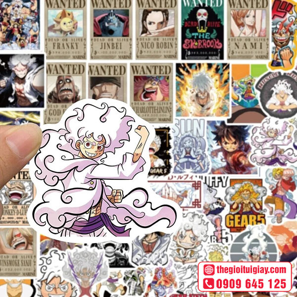 Mẫu sticker Luffy Gear 5 cực ngầu