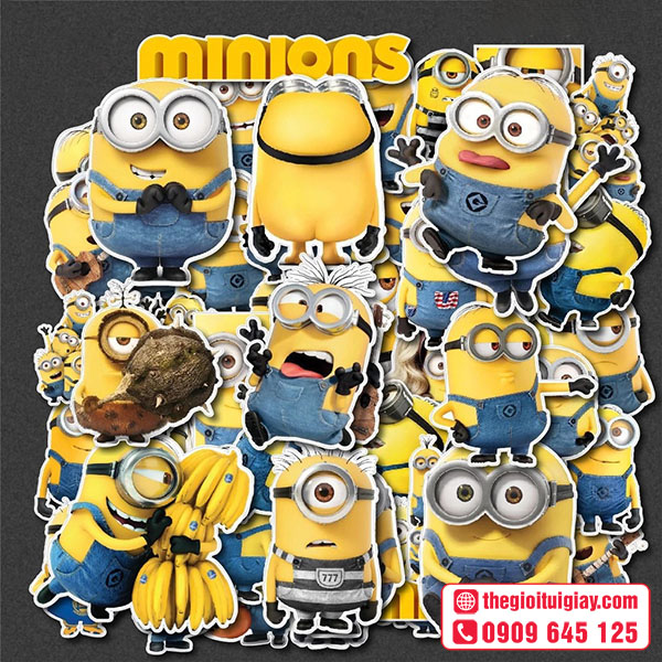 Mẫu sticker Minion tinh nghịch