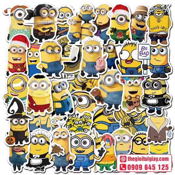 Mẫu sticker Minion sáng tạo