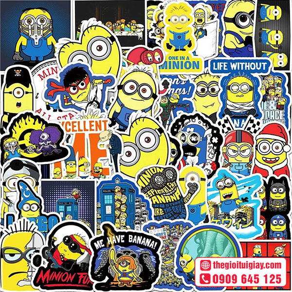 Mẫu sticker Minion cá tính