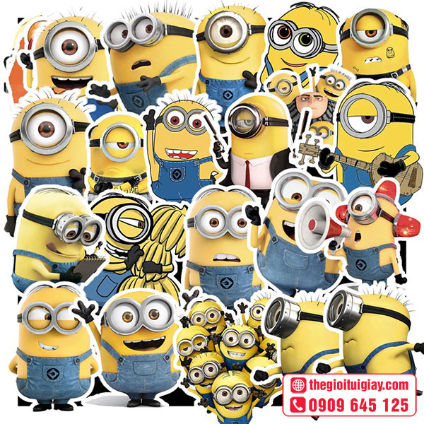 Mẫu sticker Minion thu hút