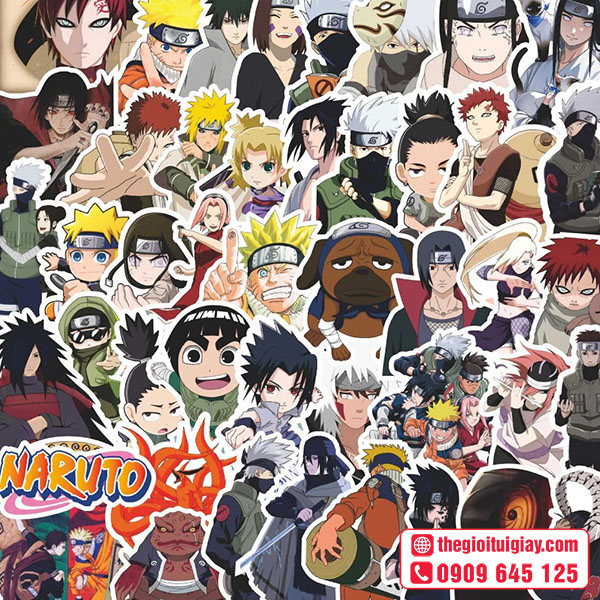 Mẫu sticker Naruto cao cấp