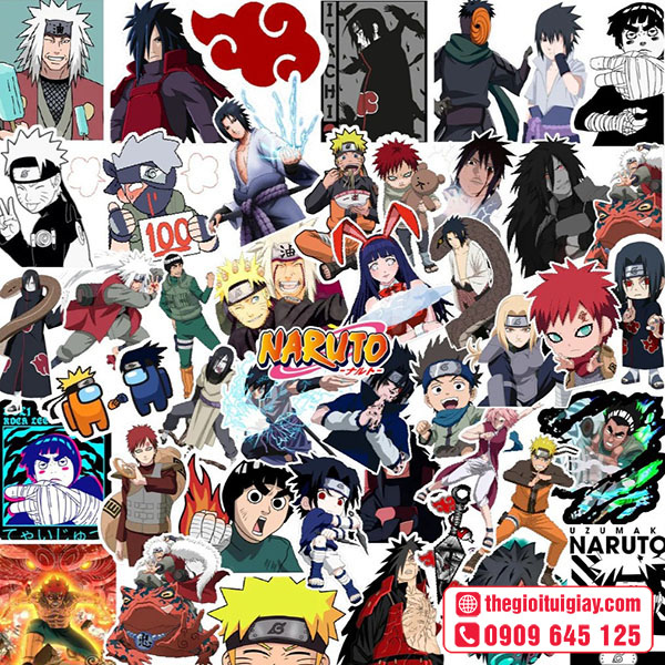 Mẫu sticker Naruto được yêu thích