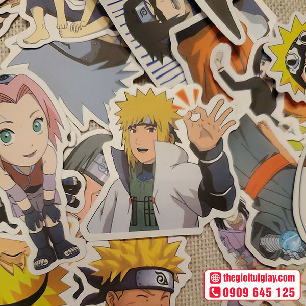 Mẫu sticker Naruto OK