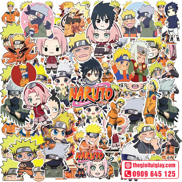 Mẫu sticker Naruto chuyên nghiệp