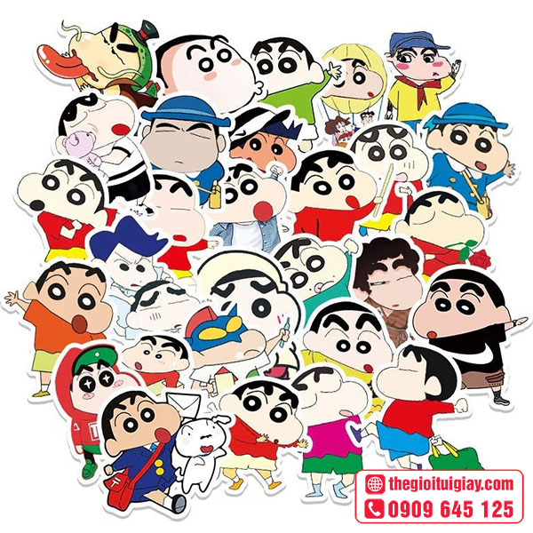 Mẫu sticker shin cậu bé bút chì độc đáo