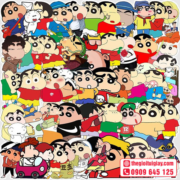 Mẫu sticker shin cậu bé bút chì ấn tượng
