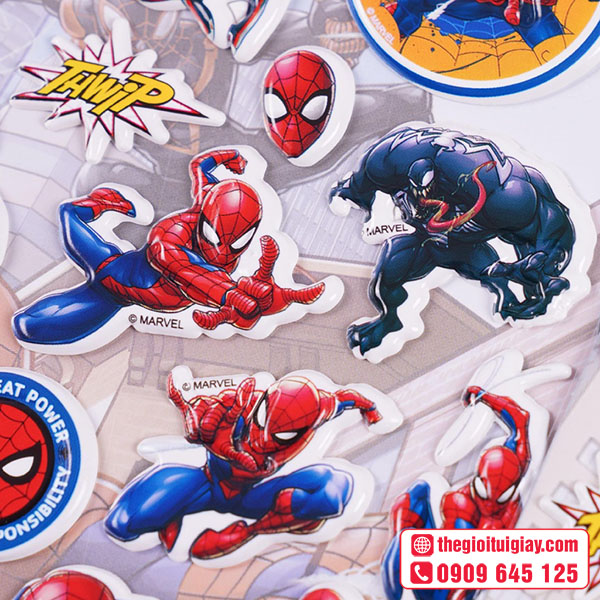 Mẫu sticker Spiderman 3D
