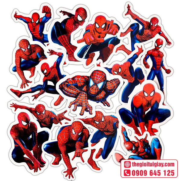 Mẫu sticker Spiderman thu hút