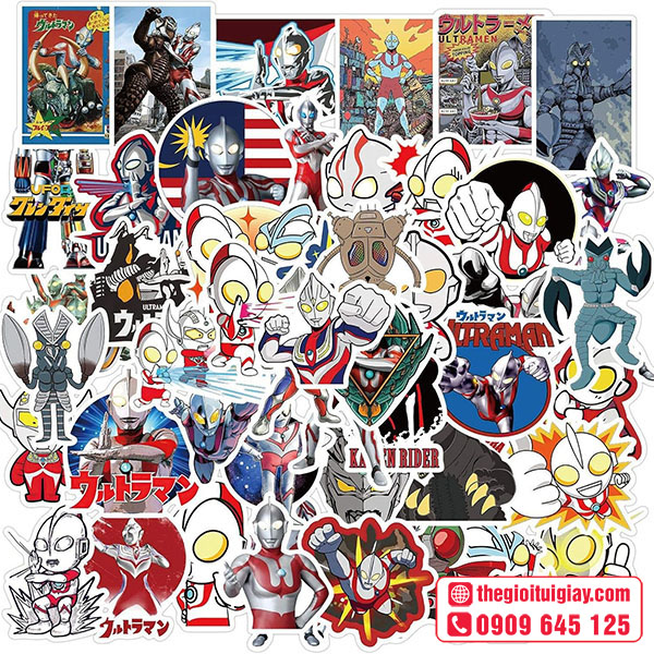 Mẫu sticker Ultraman thu hút