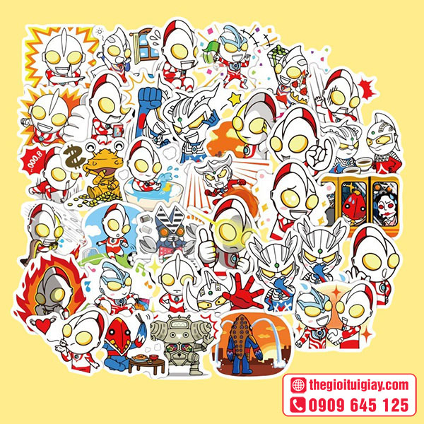 Mẫu sticker Ultraman ấn tượng
