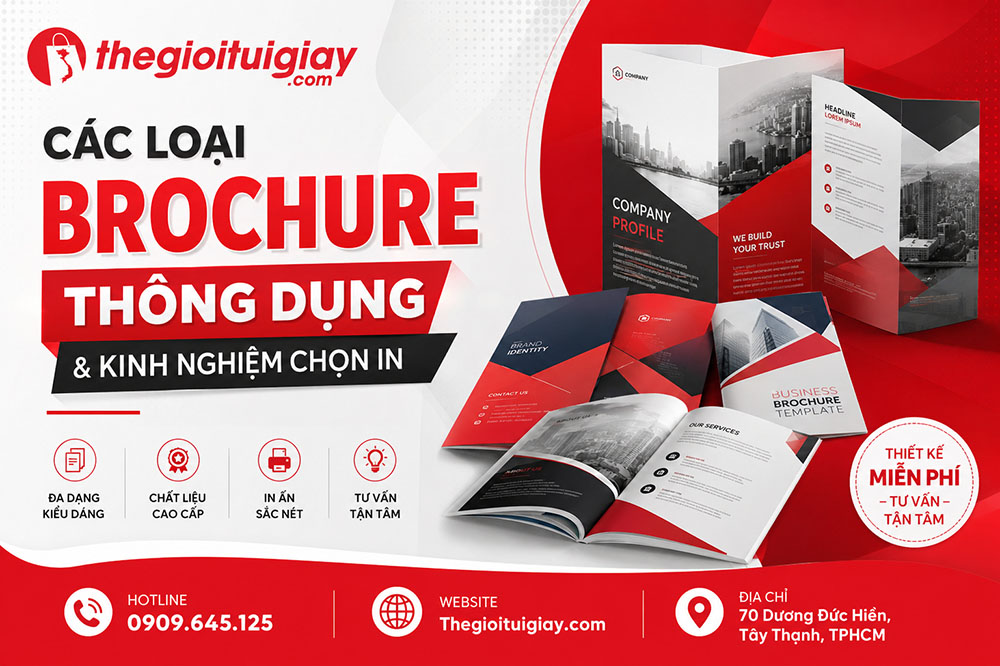 Các Loại Brochure Thông Dụng & Kinh Nghiệm Chọn In