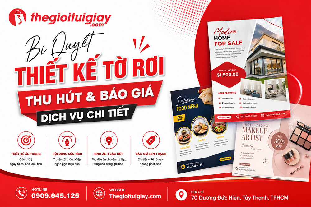Bí Quyết Thiết Kế Tờ Rơi Thu Hút & Báo Giá Dịch Vụ Chi Tiết