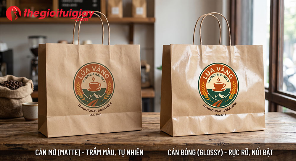 Hiện tượng biến đổi sắc độ màu sắc sau khi cán màng túi giấy
