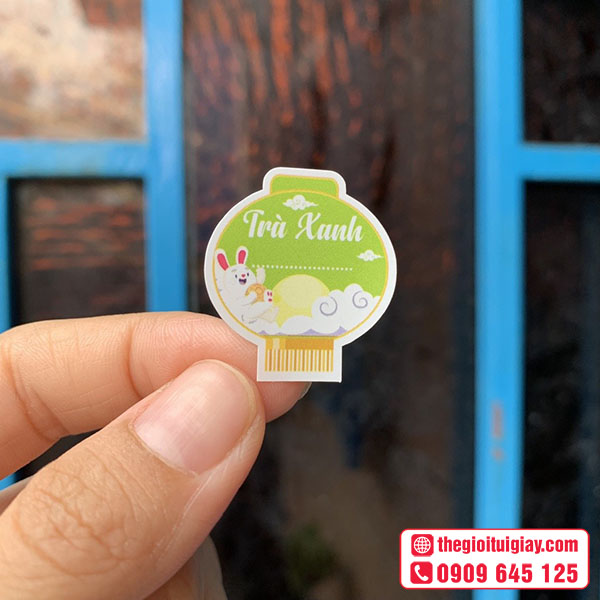 Mẫu tem bánh trung thu ấn tượng