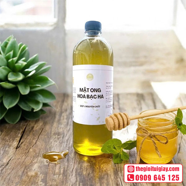 Mẫu tem mật ong hoa bạc hà