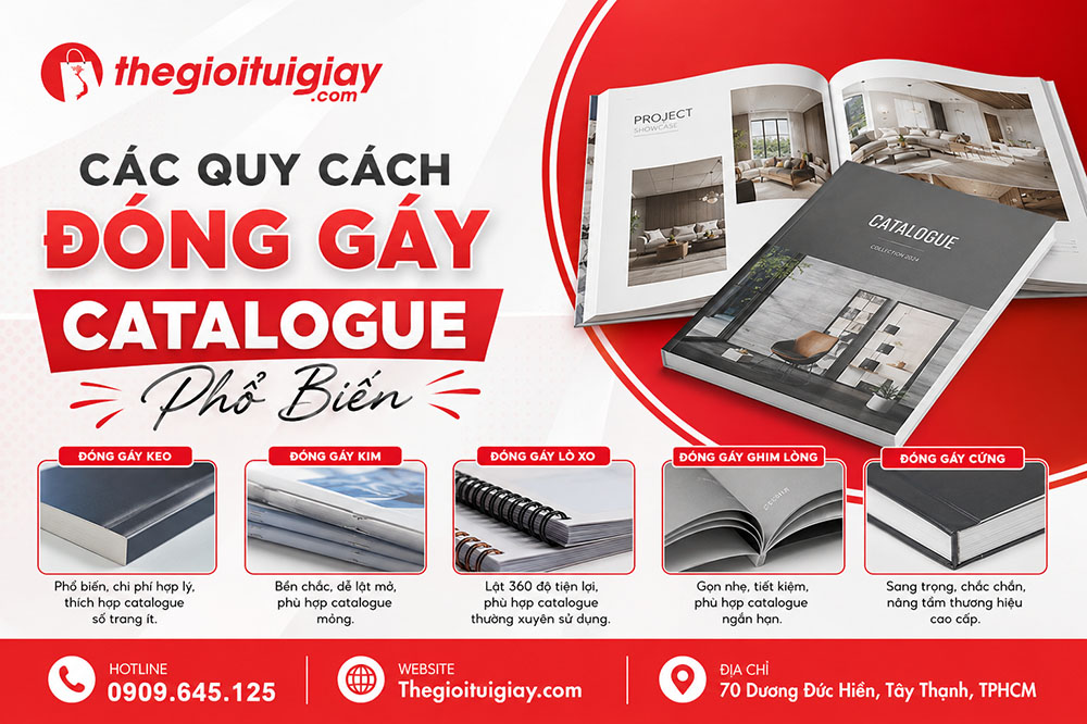Các Quy Cách Đóng Gáy Catalogue Phổ Biến