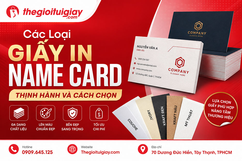 Các Loại Giấy In Name Card Thịnh Hành Và Cách Chọn