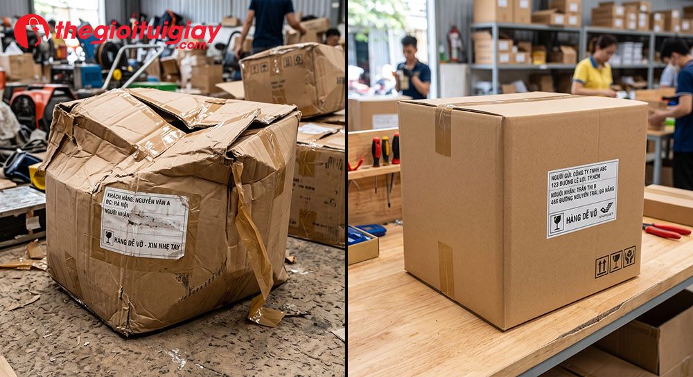 Hậu quả của việc chọn sai các loại hộp giấy đóng hàng