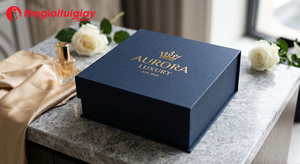 Mẫu hộp giấy lạnh cao cấp ứng dụng gia công ép kim