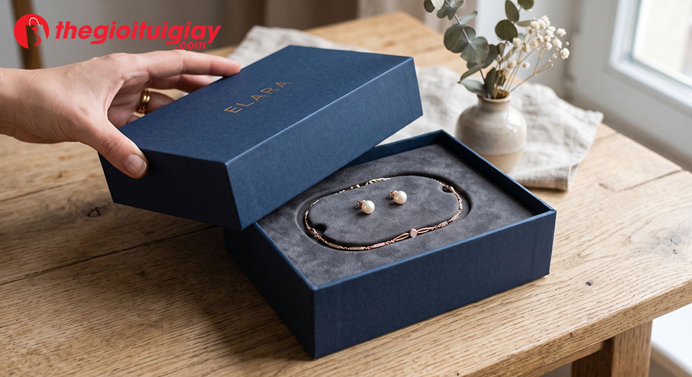 Kiểu dáng hộp giấy âm dương nắp rời sang trọng