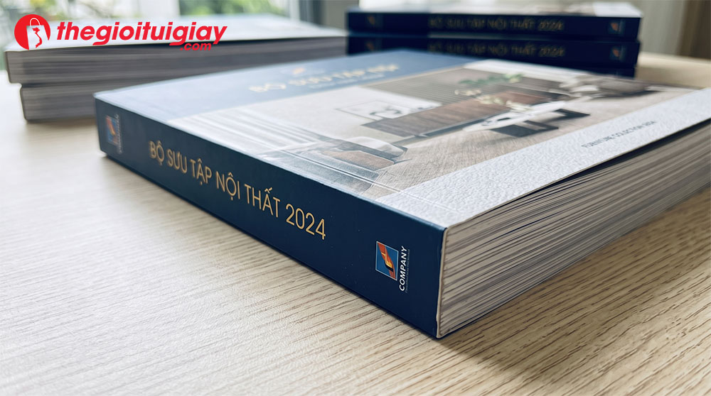 Kỹ thuật gia công sau in đóng gáy catalogue chuyên nghiệp