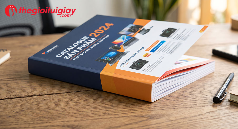 Kỹ thuật đóng gáy may chỉ ép keo siêu bền cho catalogue dày