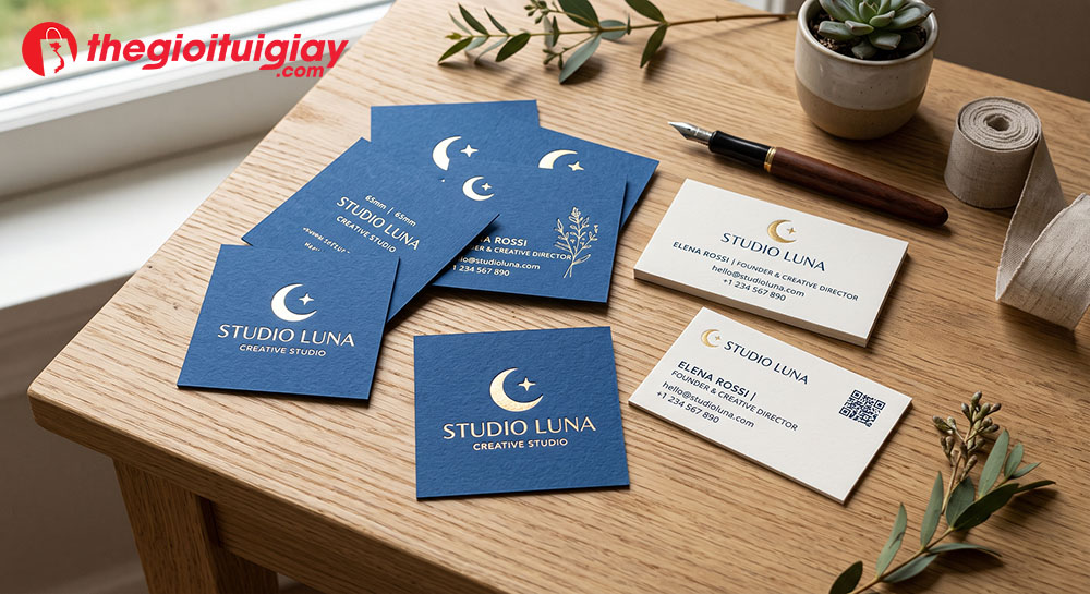 Kích thước name card hình vuông 5x5 cm độc đáo ấn tượng