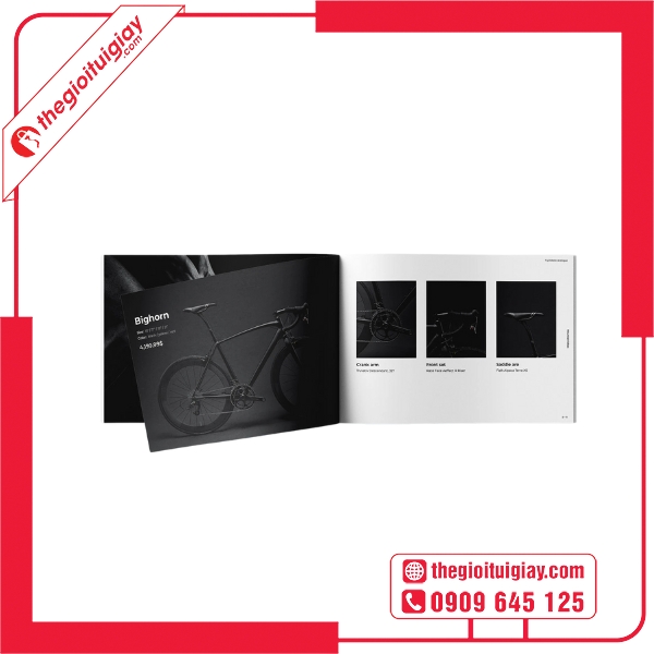 Mẫu catalogue xe đạp thể thao với thiết kế mạnh mẽ