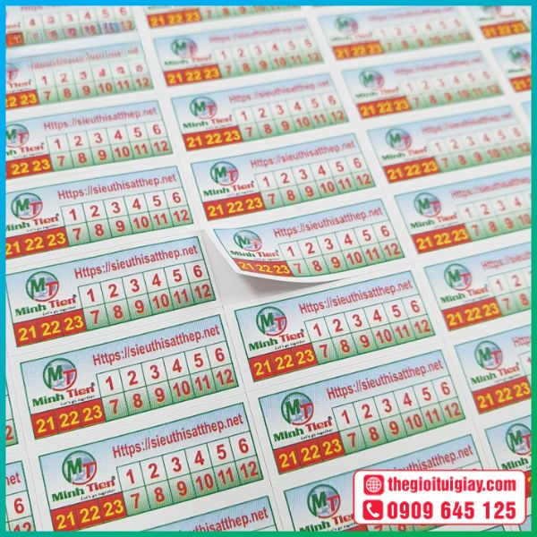 Mẫu tem bảo hành lấy ngay Minh Tiến - đẹp, chuyên nghiệp, giúp sản phẩm thêm uy tín