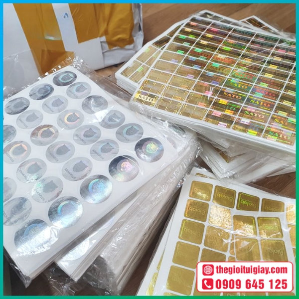  Mẫu in tem bảy màu giá rẻ 