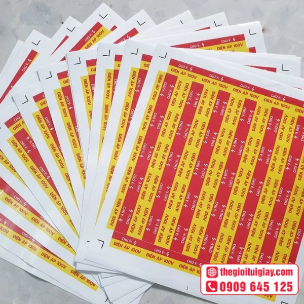 Mẫu hình ảnh tem cảnh báo nguy hiểm điện