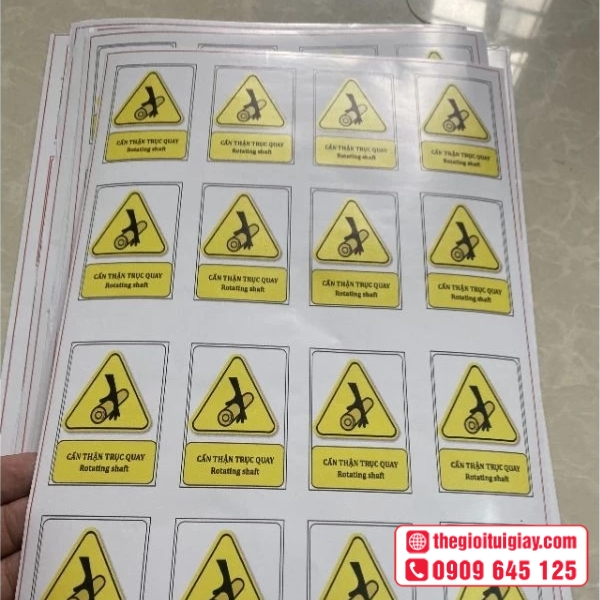  Mẫu tem cảnh báo kẹp tay bền đẹp giá tốt 