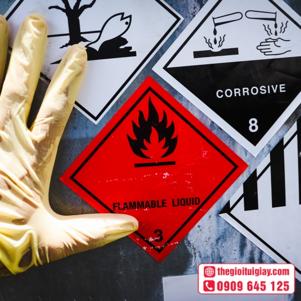 Mẫu tem cảnh báo khu vực dễ cháy